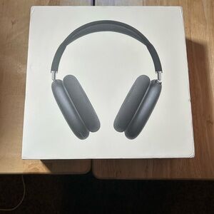 Apple Black Over-Ear Headphones with Plush Padding and Modern Design